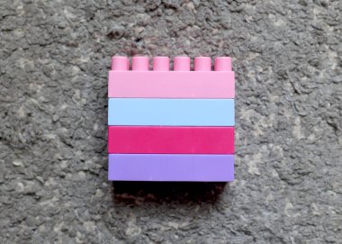 Toy cubes, constructor for children. Toys for children's imagination and creativity