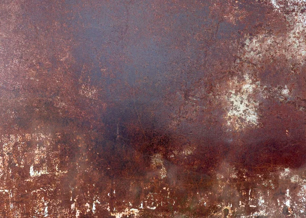 Metal background, rust texture, old iron. Corrosion from water, on sheet metal
