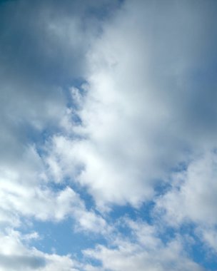 Cloud background, Blue sky with white clouds, natural background.
