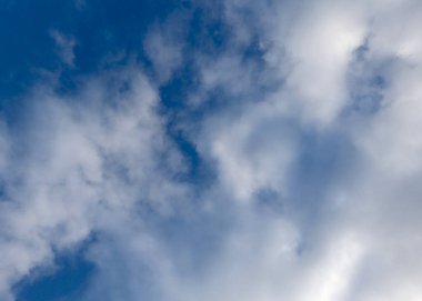 Cloud background, Blue sky with white clouds, natural background.