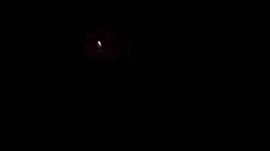 Lighting candles in the dark. When there is no electricity.