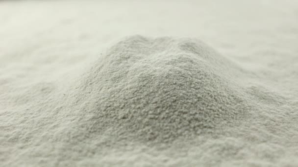 Baking Flour Lots Pure White Flour Large Supply Preparation Bakery — Stockvideo