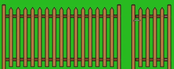 Details for the game. Drawings for 3d models. Wooden fence