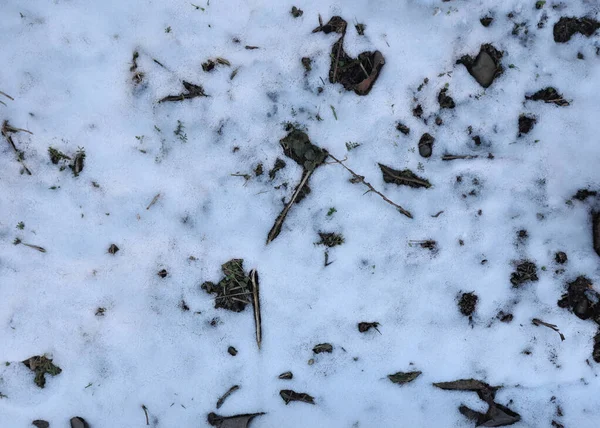 Vista Dall Alto Struttura Della Neve Sfondo Periodo Invernale Sfondo — Foto Stock