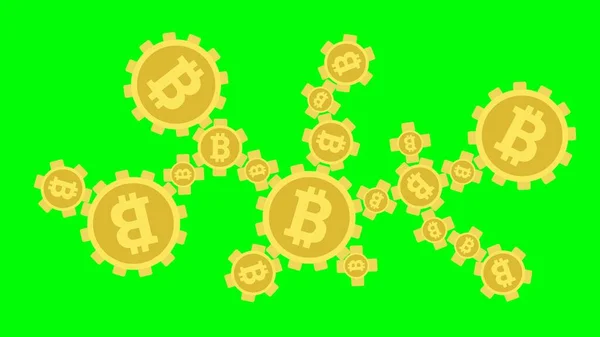 Bitcoin Sign Icon Internet Money Cryptocurrency Symbol Coin Image Use — Stock Photo, Image