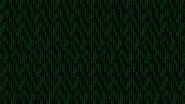 Computer Technology. A programming language. Ones and zeros, background. Green electronic background. Data, digital world. Program algorithm