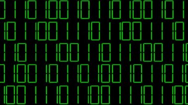 Bilgisayar Teknolojisi. Bir programlama dili. Birler ve sıfırlar, arka plan. Yeşil elektronik arka plan. Data, dijital dünya. Program algoritması