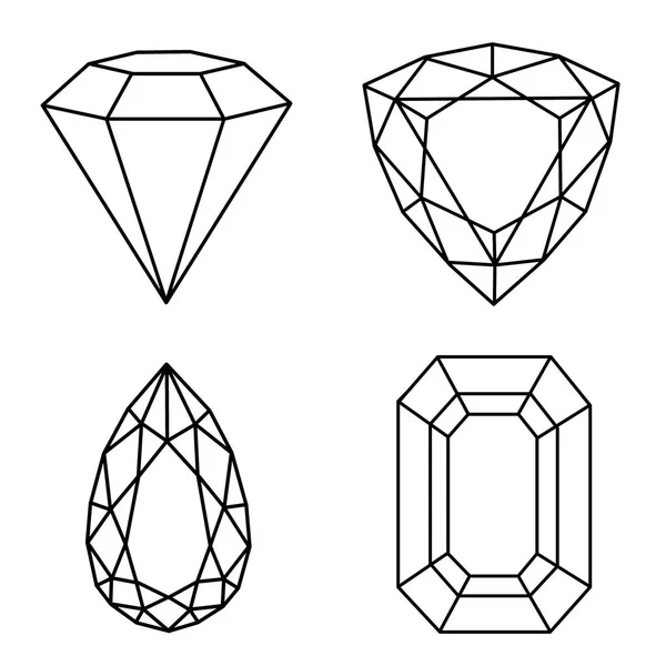 Διάφορες Πολύτιμες Πέτρες Σχέδια Για Δημιουργία Ενός Μοντέλου Πολύτιμες Πέτρες — Φωτογραφία Αρχείου