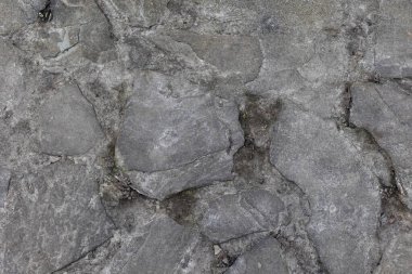 Taş zemin, duvar gri beton dokusu. Taş yüzey. Kapat..