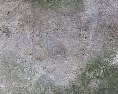 Eski betonun dokuları. Gri hasarlı beton arka plan, eski duvar. Üst görünüm, yakın çekim.