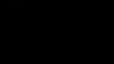 Videolarda kullanmak için gürültü efekti şablonu. Siyah arkaplan ve kumlu doku. Yıldızlı bir gökyüzü şeklinde.