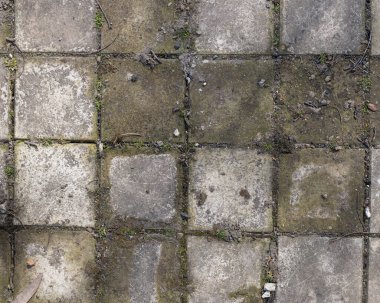 Harap olmuş beton yolun arka planı, gri beton, beton doku, yakın plan. Doğal fotoğraf. Eski beton levha