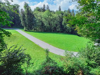 Schellenberg 'in güzel bir manzarası (Lihtenştayn)