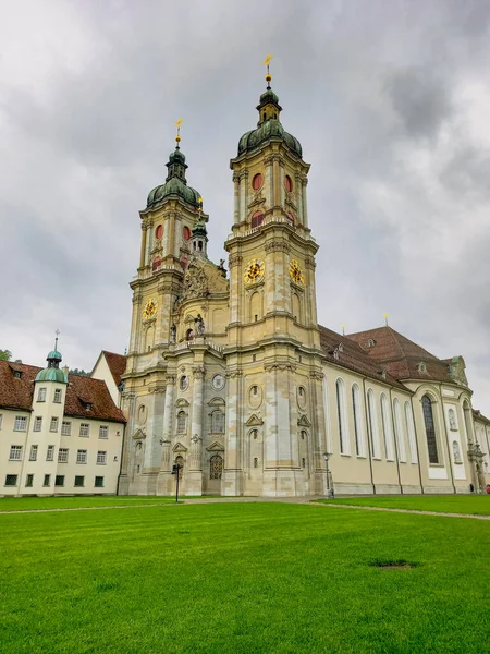 Velha Catedral Medieval Gallen — Fotografia de Stock