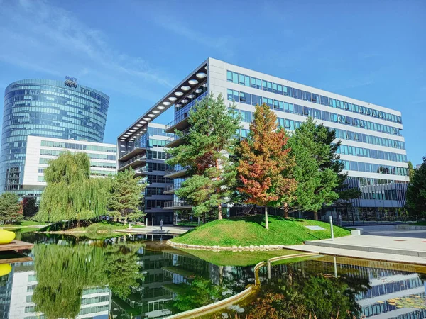 Viyana Daki Modern Binalar Ofisler Telifsiz Stok Imajlar