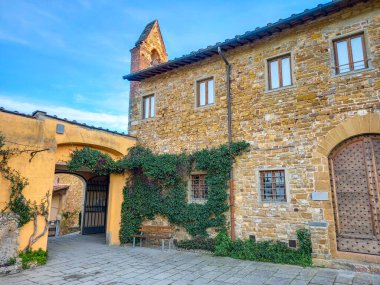 On the old medieval street in Florence 