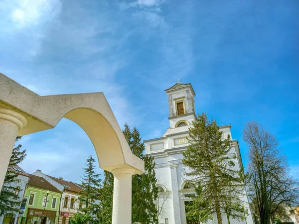Uma Bela Vista Urbana Poprad Eslováquia — Fotografia de Stock