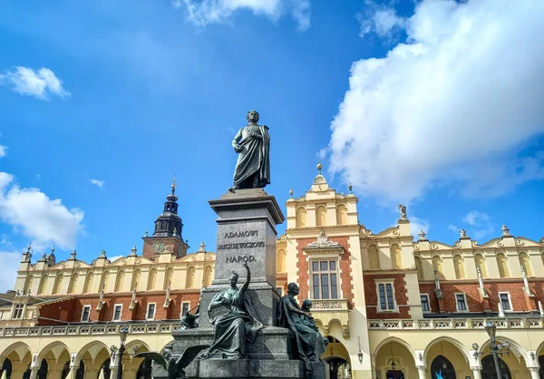 stock image Adam Mickiewicz monument in Krakow 