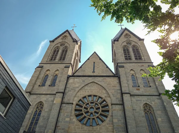 Wuppertal Daki John Baptist Kilisesi Almanya — Stok fotoğraf