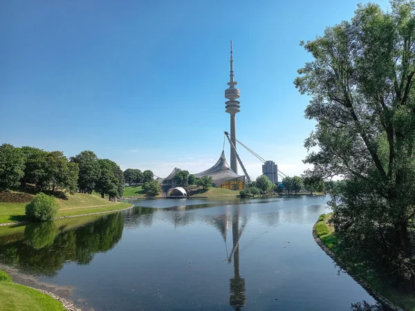 Stock image Reflection of the Olympic Tower 