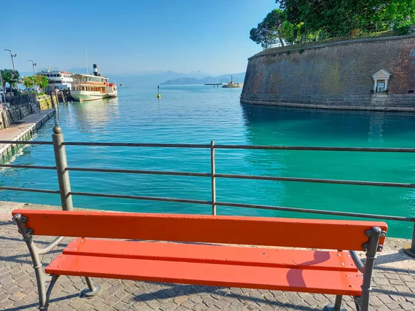 Stock image Bench in Peschiera del Garda 