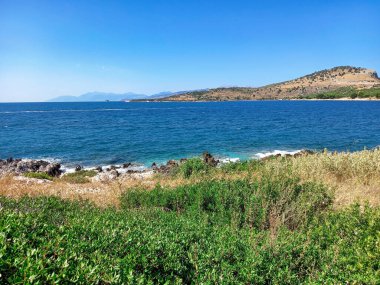 Ksamil 'in manzara ve manzarası 