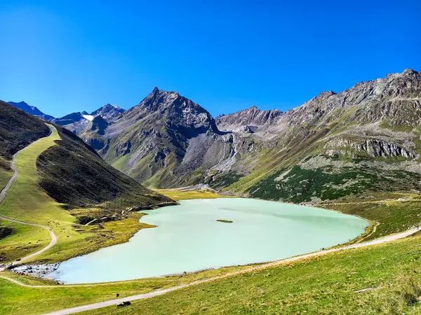 Der Rifflsee Ist Der Größte See Der Ötztaler Alpen — Stockfoto