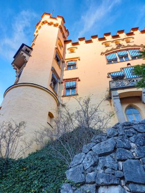 Hohenschwangau 'daki güzel Bavyera kalesi 