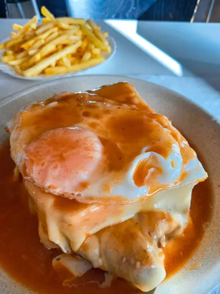 Francesinha is a traditional Portuguese food