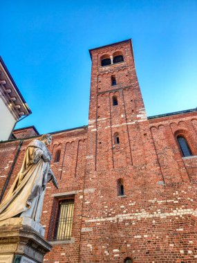 The Basilica of Sant'Ambrogio is a Roman Catholic church in Milan  clipart