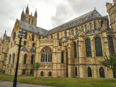 Canterbury 'deki eski güzel katedral 