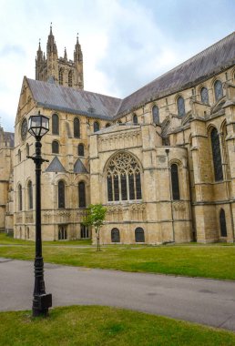 Canterbury 'deki güzel katedral (İngiltere)