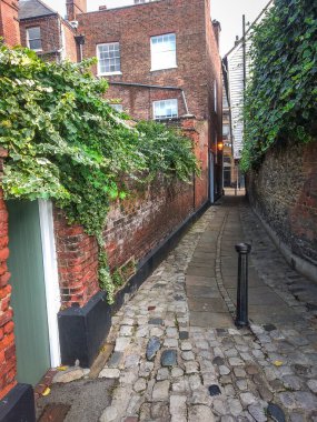 Rochester 'da eski dar bir sokak. 