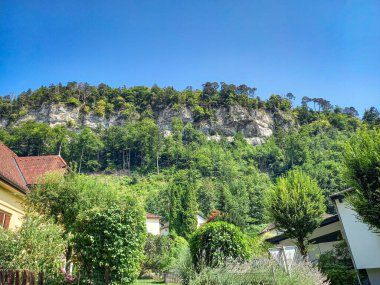 Feldkirch 'ün güzel doğası (Vorarlberg, Avusturya)