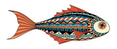 Süs tekniğinde dekoratif güzel balıklar.