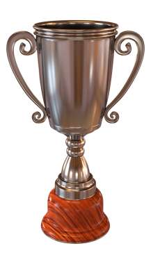 Demir kupa beyaz arka planda izole edilmiş. 3d oluşturma