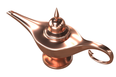Sihirli gaz lambası Bakır rengi