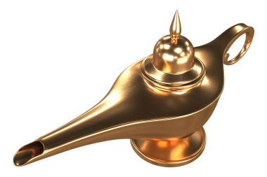 Sihirli gaz lambası Altın rengi