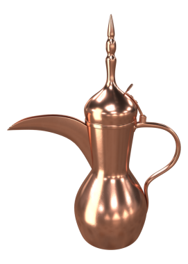 Arap çaydanlığı, bakır rengi