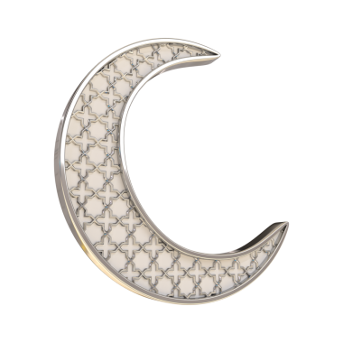 İslami Gümüş Hilal Ay, 3D görüntüleme