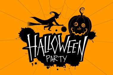 Mutlu Cadılar Bayramı vektör harfleri. Pankart için tatil harfleri