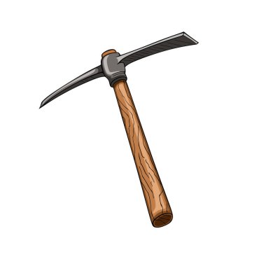 Kazma, madencilik aracı vektör çizimi