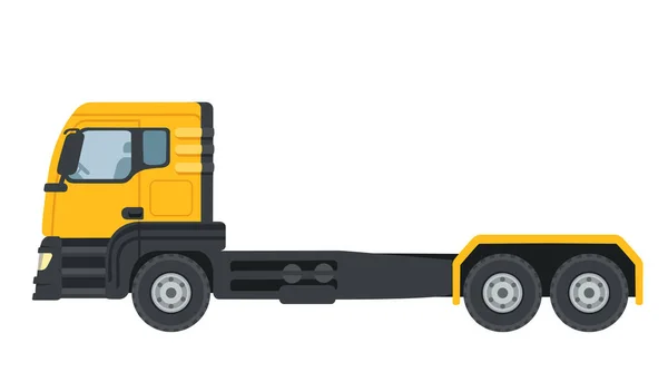 白色背景下孤立的重型卡车矢量图解 — 图库矢量图片