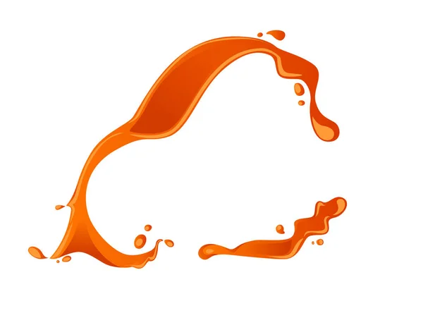 Sauce Ketchup Éclaboussures Taches Coulant Gouttes Illustration Vectorielle Isolé Sur — Image vectorielle