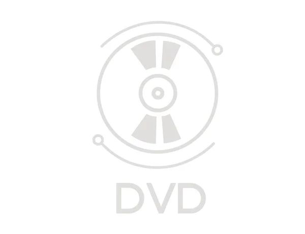 Dvd Диск Цифровой Технологии Хранения Данных Векторные Иллюстрации Изолированы Белом — стоковый вектор