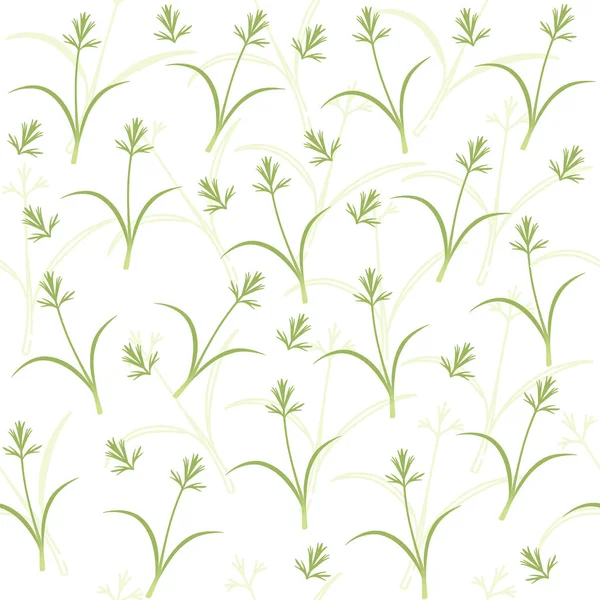 无缝花纹微绿色食品芽胡萝卜健康营养载体的白背景说明 — 图库矢量图片
