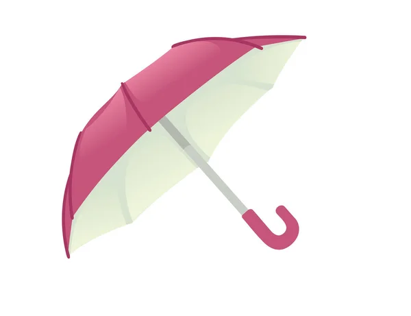 Opened Umbrella Vector Illustration Isolated White Background — Stock Vector
