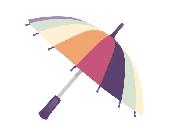 Öppnade Paraply Vektor Illustration Isolerad Vit Bakgrund — Stock vektor