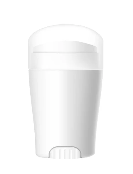 Gabarit Vierge Rouleau Sur Emballage Plastique Déodorant Antisudorifique Illustration Vectorielle — Image vectorielle