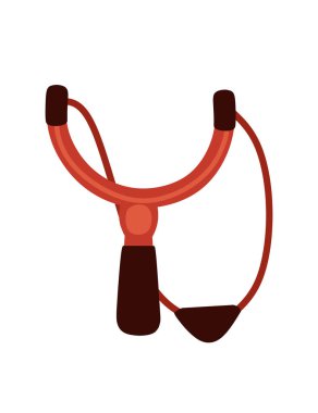 Beyaz arkaplanda izole edilmiş plastik kabza vektör illüstrasyonlu profesyonel sapan.